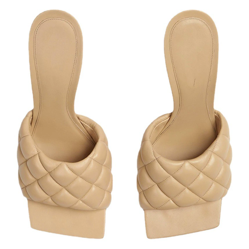 Летние женские босоножки 2023 года, новые, на высоком каблуке, квадратный носок, с бриллиантами, оптовая торговля, большие размеры, открытый носок, женская обувь