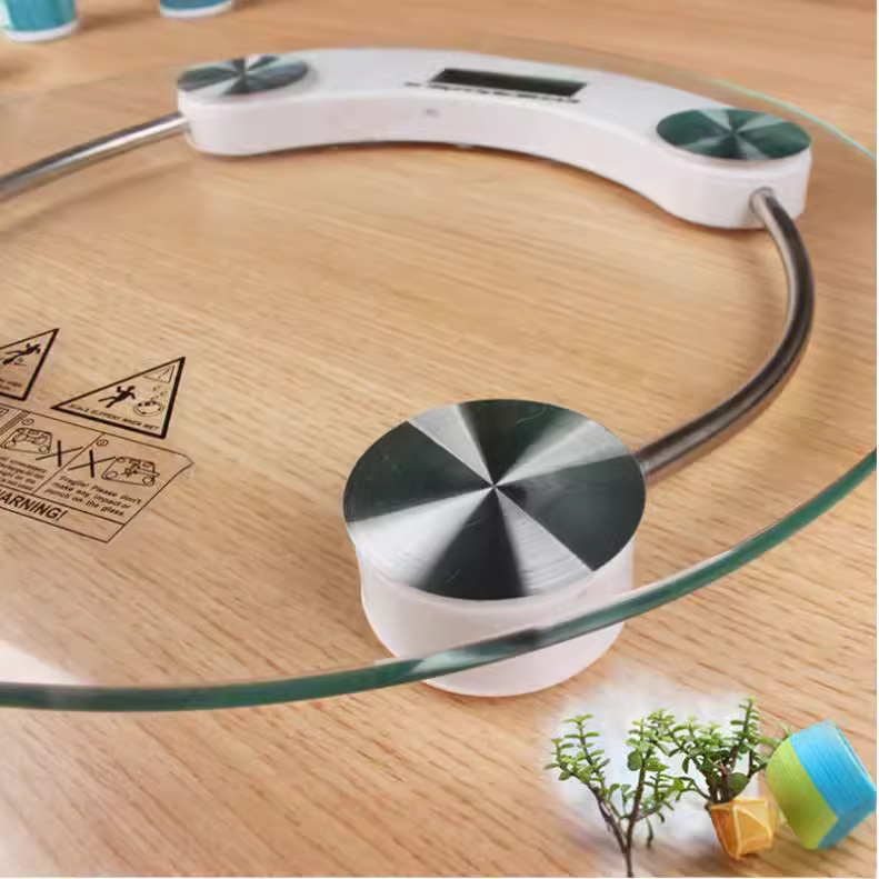 Suministro directo de fábrica Escala electrónica para la salud humana Escala electrónica de regalo transparente ronda hogar mini Escala electrónica