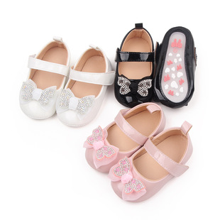 Children's polyurethane footwear low-cut for princess for early age, autumn, soft sole, 0-1 years
