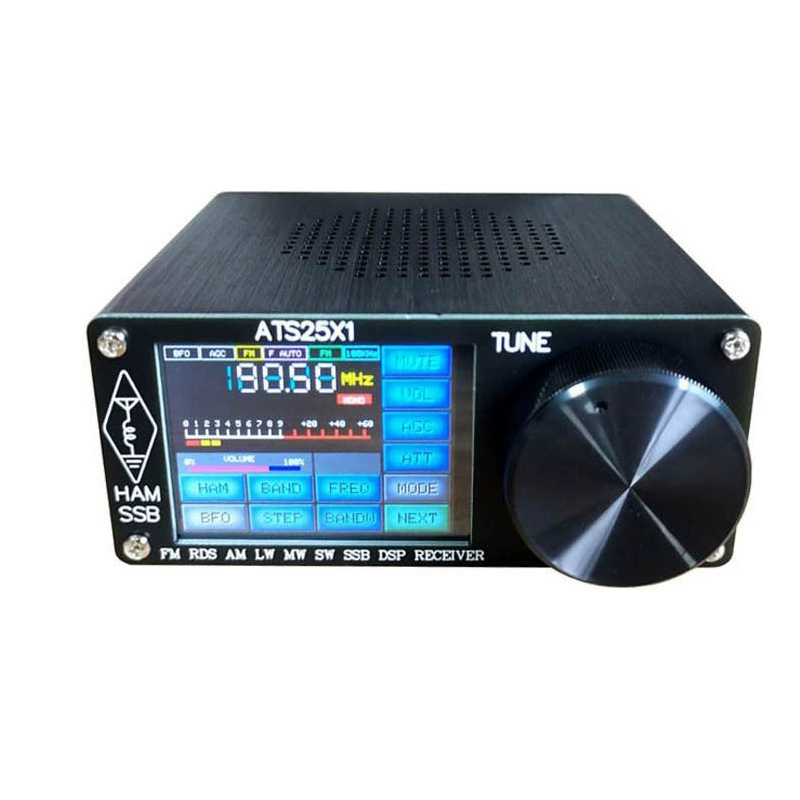 Радиоприёмник ATS25X1, 2,4" сенсорный экран, полный диапазон FM/LW/MW/SW/SSB, Si4732