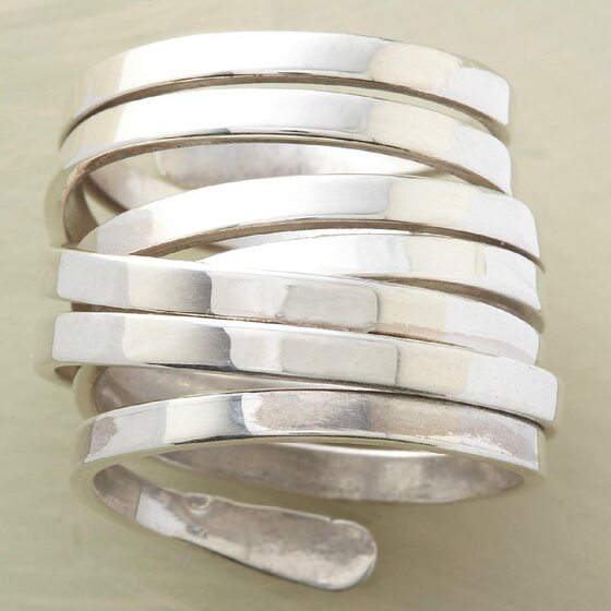 Huajie wish Europe and the United States cross-border new winding iron ring Europe and the United States simple metal wind ring manufacturers wholesale