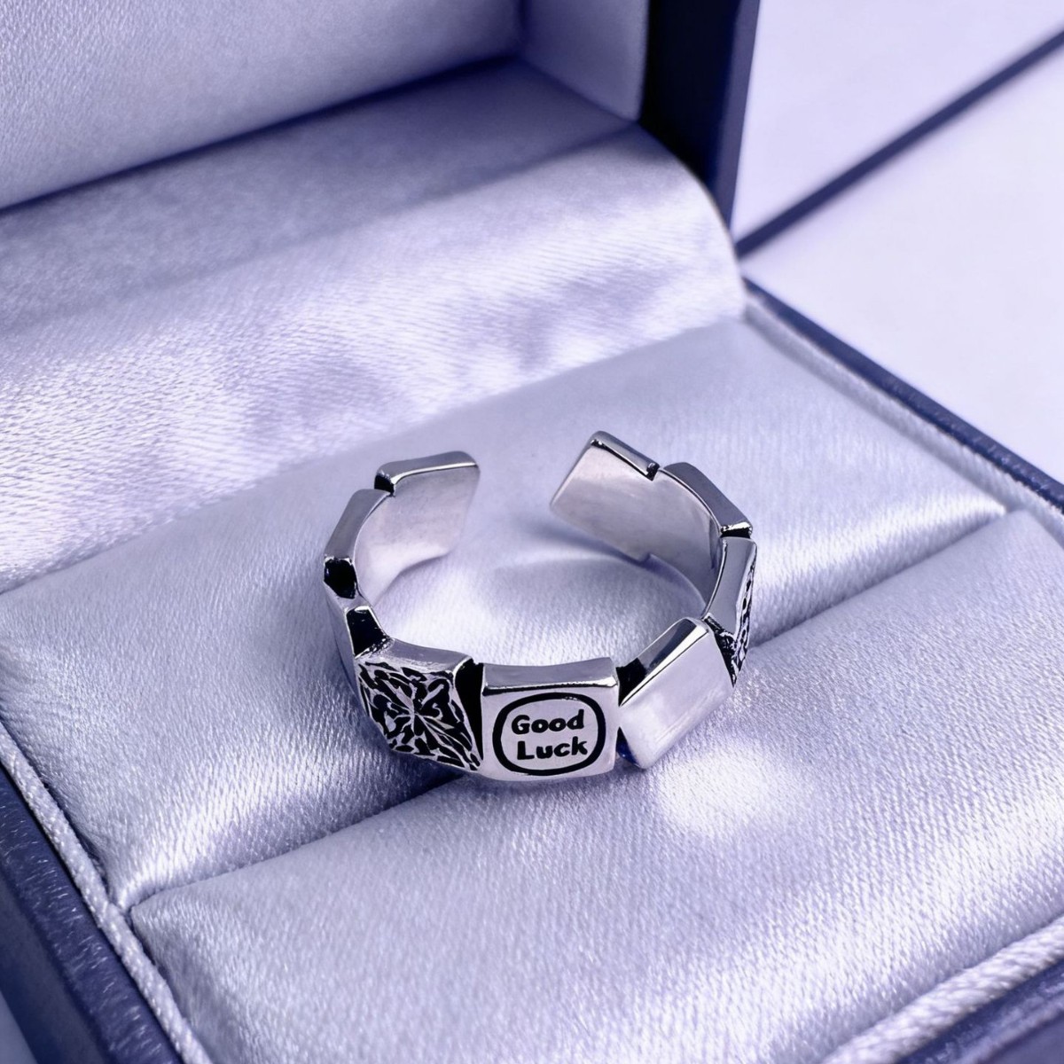 Exquisite, unregelmäßige quadratische Stapelringe für Damen und Herren, coole, stapelbare geometrische offene Ringe, trendige Ringe für den Zeigefinger_voghion.com