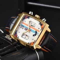 2025 Taijia 腕時計メンズハイスクエア 6 ピン 300 多機能ハンドフレームメーカーのドロップシッピング