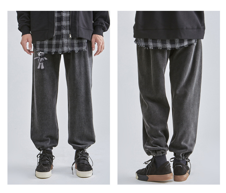 Abbigliamento maschile Abbigliamento maschile Pantaloni casual alla moda da uomo di marca Pantaloni autunnali nuovi da uomo Pantaloni larghi casual in maglia da uomo_voghion.com