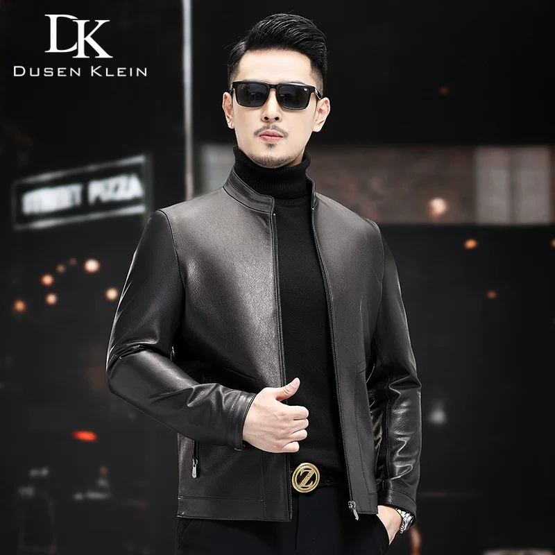 Jacket for leisure, genuine leather