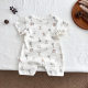 Boys' Clothes Cartoon Animal Short-sleeved Thin 2025 Summer Cotton Climbing Wear Baby Korean Envelope Pullover