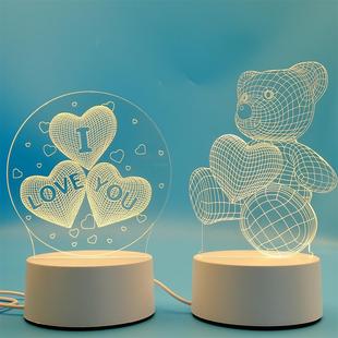�YƷ��usbСҹ�􁆿���3DС̨�����l���������˹�������led������