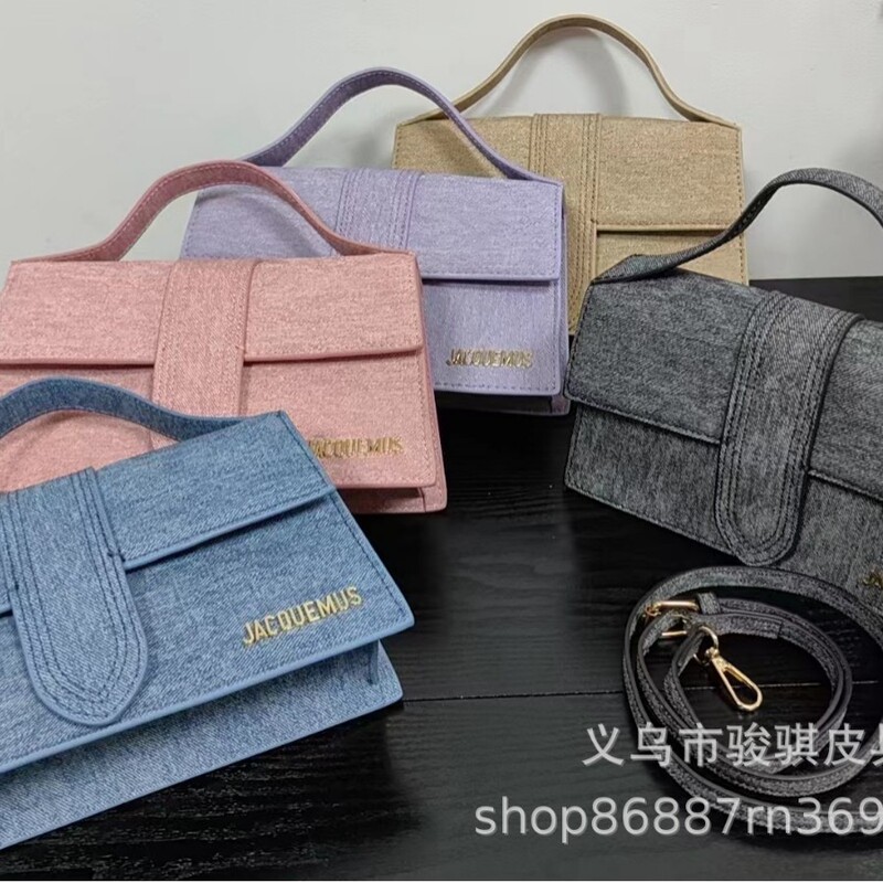 jacquemus Popular Underarm Bag 2024 New Winter Internet Trendy All-match One-shoulder Textile Letter Crossbody Women