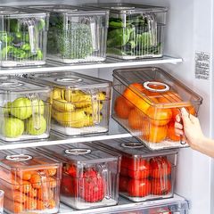 冷蔵庫の収納ケースは時間を計って新鮮な箱の台所を整理して野菜の卵を入れて冷凍する大容量の貯蔵ケースがあります。