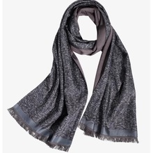 桑蚕丝围巾男士丝巾高档真丝羊绒拉绒商务送爸爸生日父亲节礼物