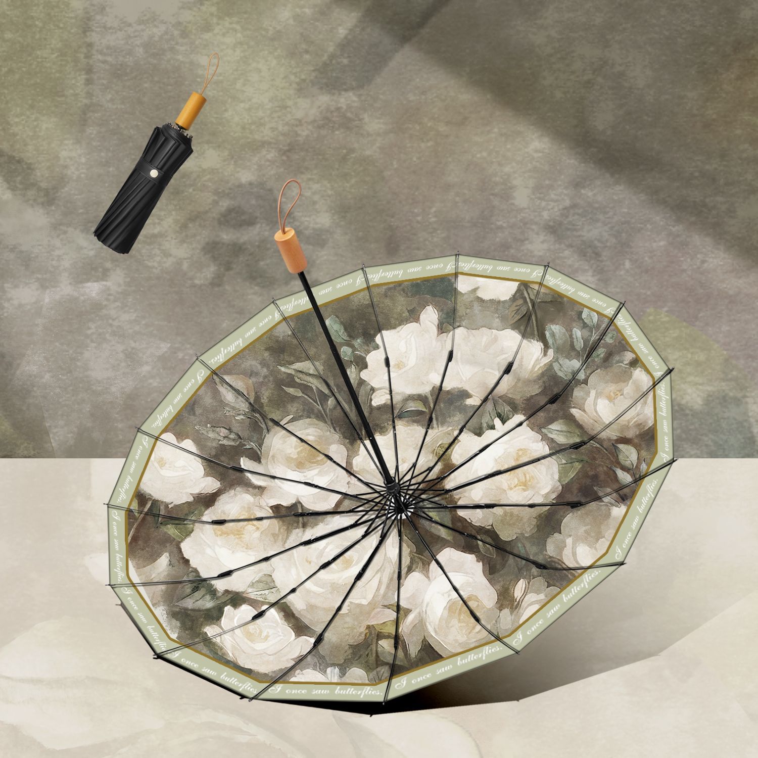 손으로 열 수 있는 16K 비닐 블랙 폴 블랙 프레임 보르도 로즈