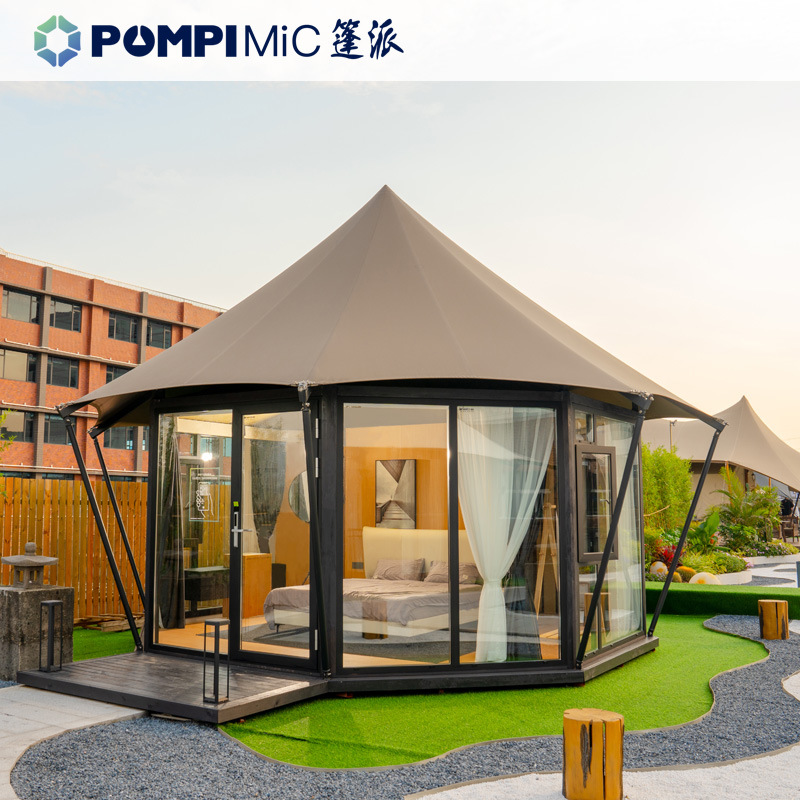 酒店帐篷工厂直销度假露营旅馆带外营地大型豪华卫浴室野奢帐篷