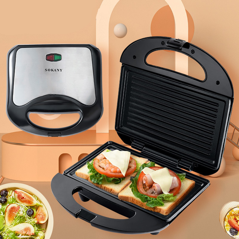 Cross-border European rules household sandwich machine heating electric cake pan steak machine panini breakfast breakfast machine toaster