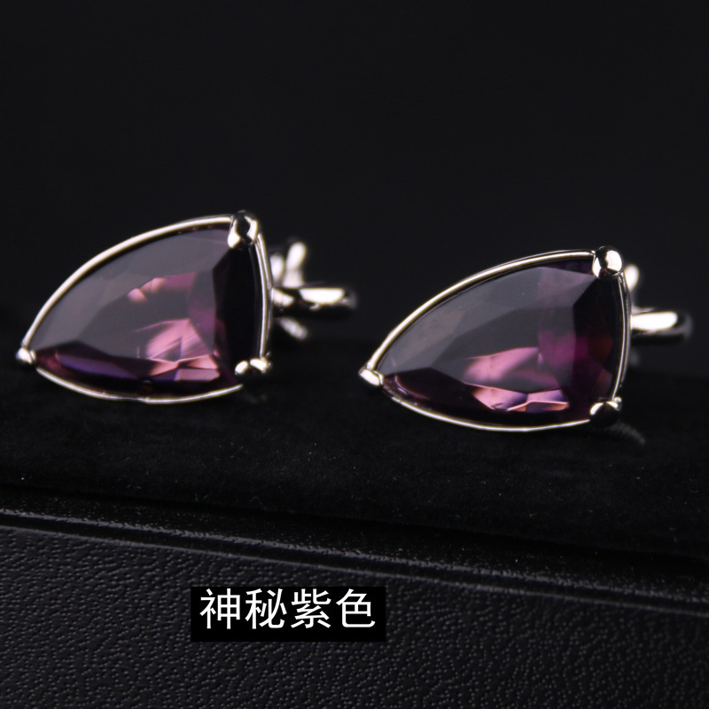 Mysterious purple cufflinks