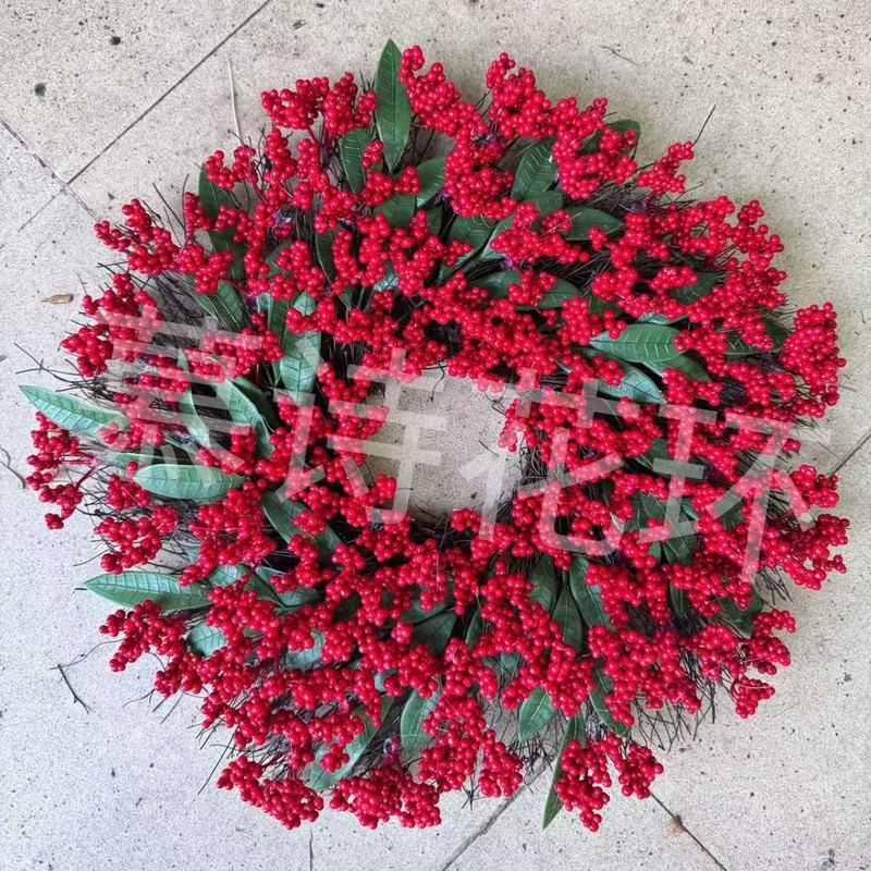 圣诞花环装饰手工仿真圣诞节花圈门挂装饰品Christmas Wreaths|undefined