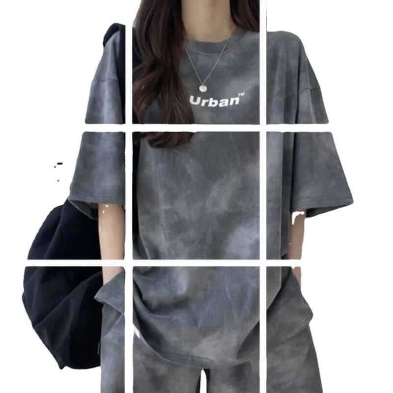 Women's Sports Set 2026 Summer New Style for Petite Women, Thin and Versatile Top and Shorts Casual Two-Piece Set