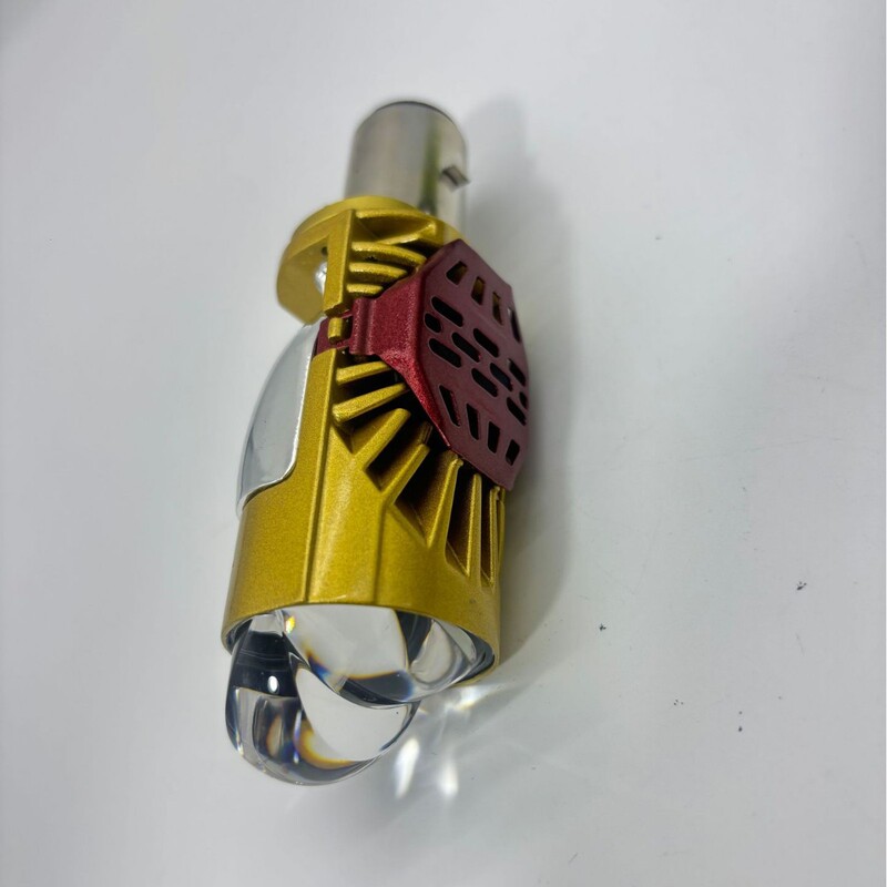 直插式头灯H4双光透镜带切线摩托车改装远近一体M01J汽车LED大灯|undefined