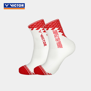 Victor Victory Sports Socks Chinese College Badminton Team Men's and Women's Towel Bottom Sk1028 Socks