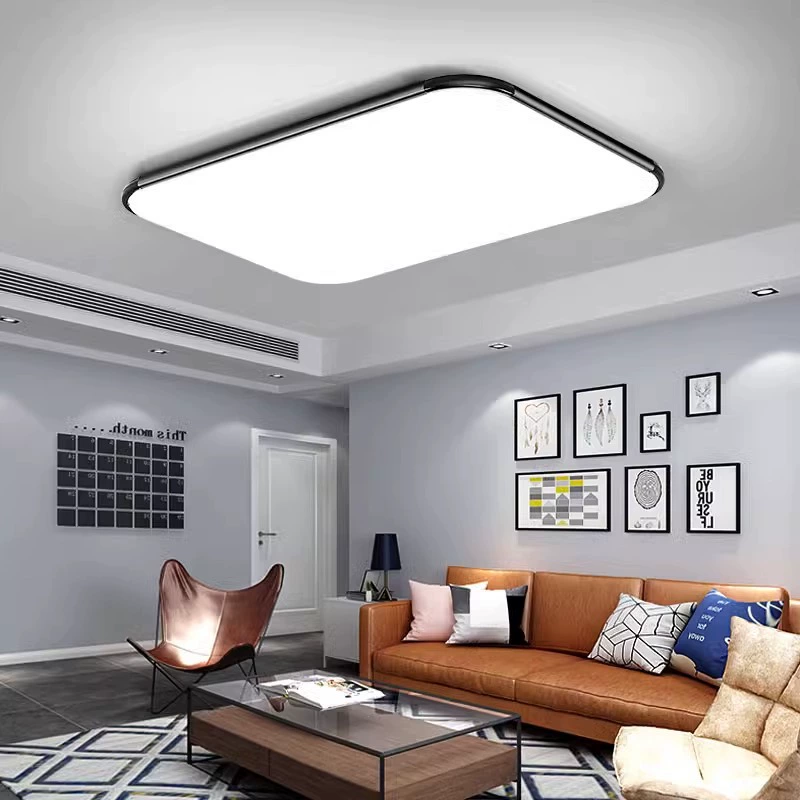 Modern and minimalistic lights for living room, LED rectangular ceiling light for bedroom