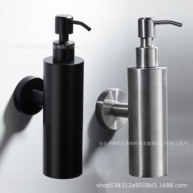 jabón de acero inoxidable tipo de pared de baño de hotel champú líquido de baño botella de presión desinfectante de manos suministro transfronterizo exclusivo