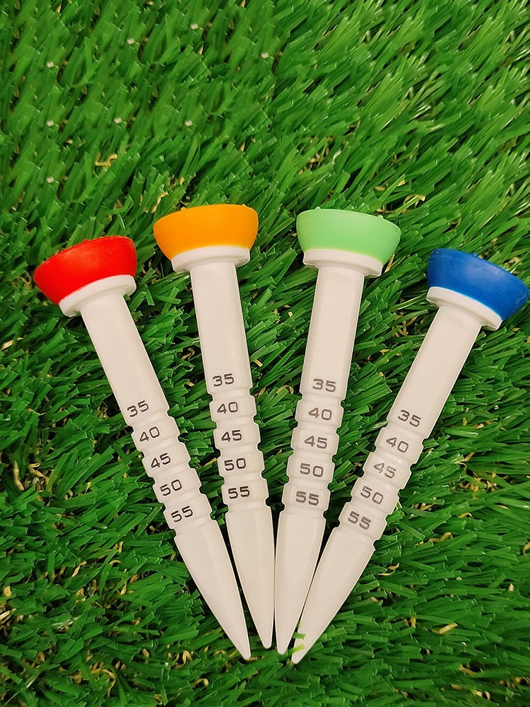 La camiseta de límite de asiento de bola de plástico con clavos de golf se puede ajustar con clavos de golf tees