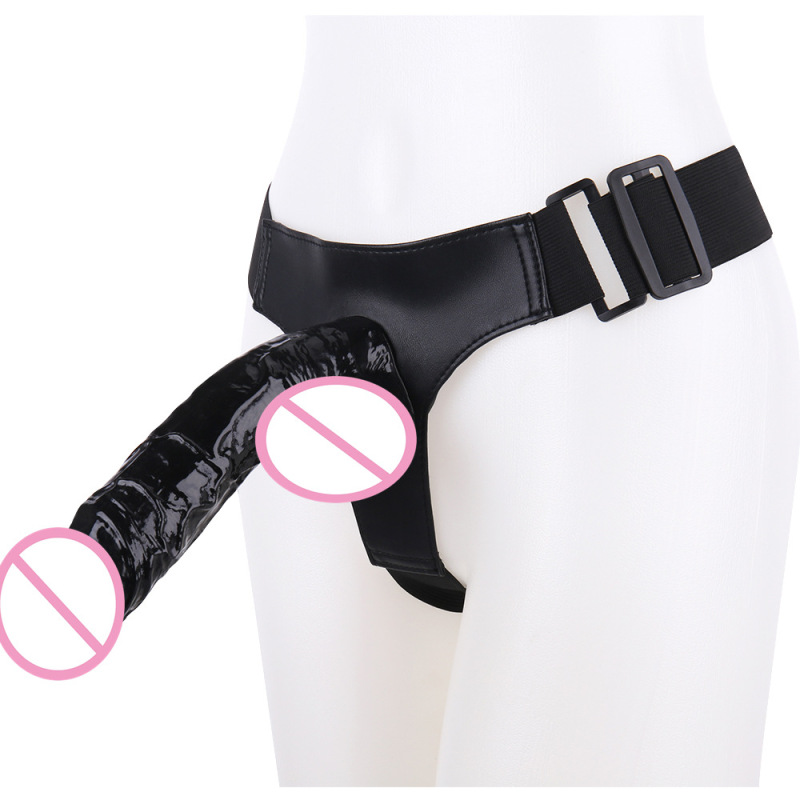 F173 Triangle Wearable Big Stallion Artificial Dildo Leather Pants Female Lesbian Same-Sex Products Inflatable Doll Masturbation Device