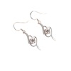 Earrings, silver 999 sample, Birthday gift