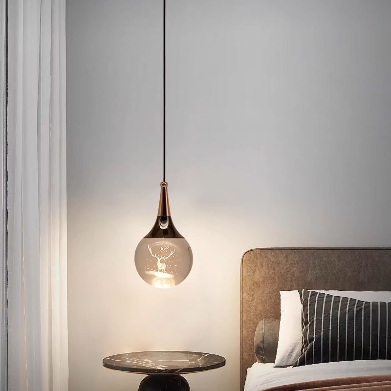 Cross-Border Supply of Bedroom Chandeliers, Dining Room Bedside Lamps, Hotel and Guesthouse Room Chandeliers, European-Style Single-Head Lamps