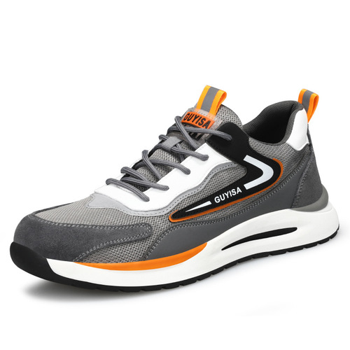 Labor protection shoes for men, anti-smash and puncture-proof safety shoes, fashionable, lightweight, comfortable, wear-resistant, anti-slip work protective shoes
