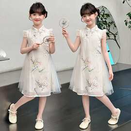 女童夏装连衣裙2026旗袍裙新款洋气儿童汉服中式夏季公主女孩裙子