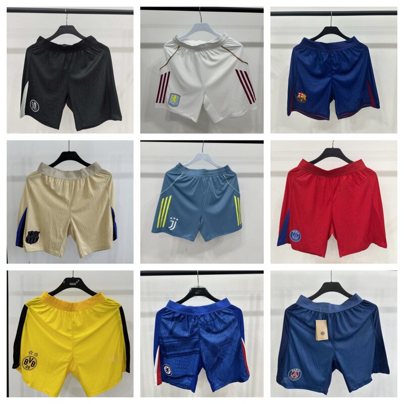 Wholesale Club Player Shorts Real Madrid Barcelona Paris Chelsea Manchester City Newcastle Juventus Adult Shorts