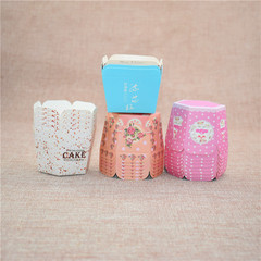 廠家直供北海道戚風杯 批發加厚款耐高溫六邊六角形烘焙蛋糕紙杯