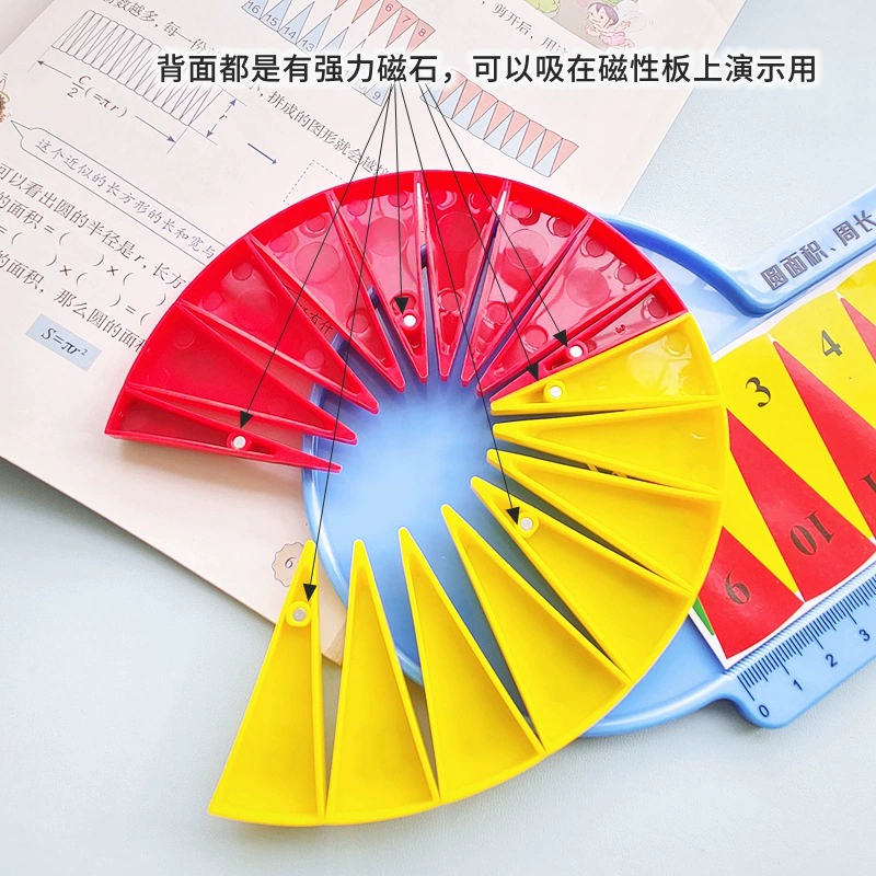 Primary school student sixth grade teaching aids circles of the perimeter area calculation formula derived demonstration model