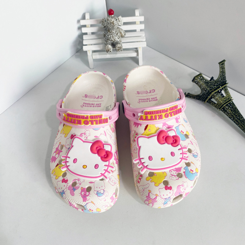 2026 New Model Kajia Kt Cat Clogs for Boys and Girls, In-Stock Wholesale with Accessories, Non-Slip Sole, Collaboration Edition Sandals