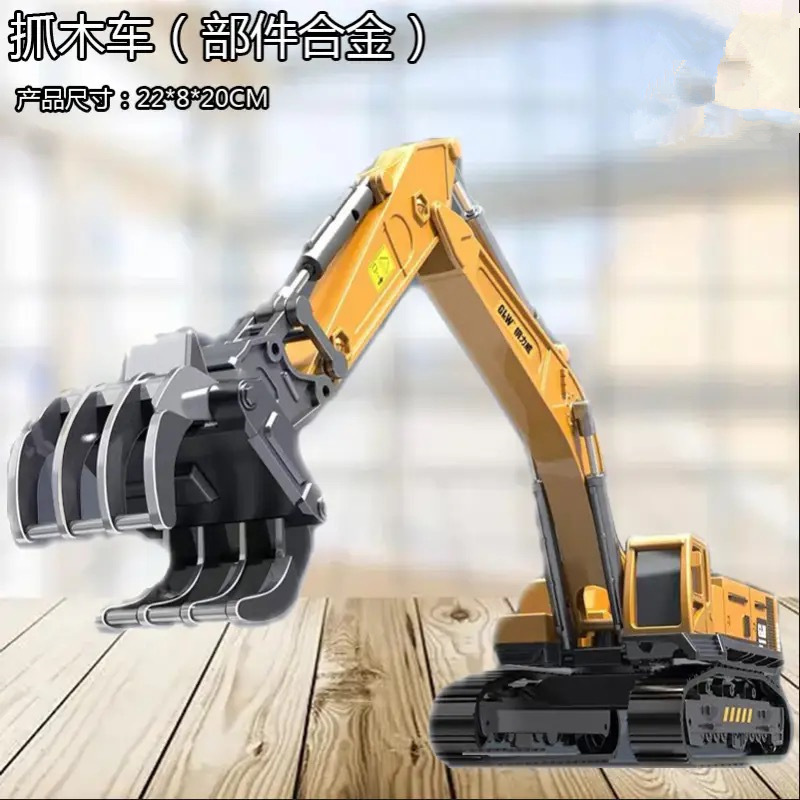 Vehículo de ingeniería de aleación excavadora grúa bulldozer transporte camión gran camión mezclador de cemento grúa rodadora camión juguetes