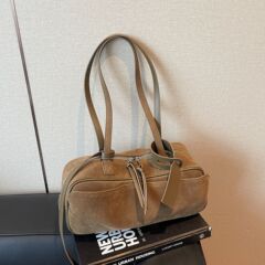 韩国小众保龄球女包高级感轻奢超火包简约时尚手提单肩包波士顿包