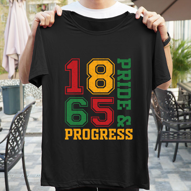 Long-Term Trends for 2025 Summer Cross-Border Juneteenth Day June European and American 1865 Men's and Women's Short-Sleeve T-Shirts Are in Vogue Long-Term Trends for 2025 Summer Cross-Border Juneteenth Day June European and American 1865 Men's and Women's Short-Sleeve T-Shirts Are in Vogue