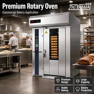 Hot Air Rotary Oven热风旋转炉欧规商用烤炉大型食品加工旋转炉