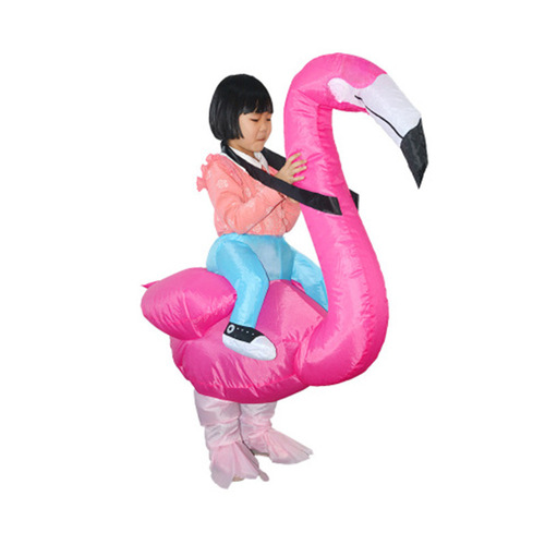 Cross-border cycling inflatable suit Halloween performance activity decorative clothing for children and adults flamingo inflatable suit