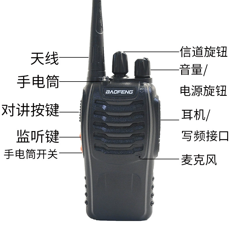BAOFENG BF-888S рация, уличная беспроводная, гражданская и коммерческая портативная радиостанция, английский иностранная торговля оптовая
