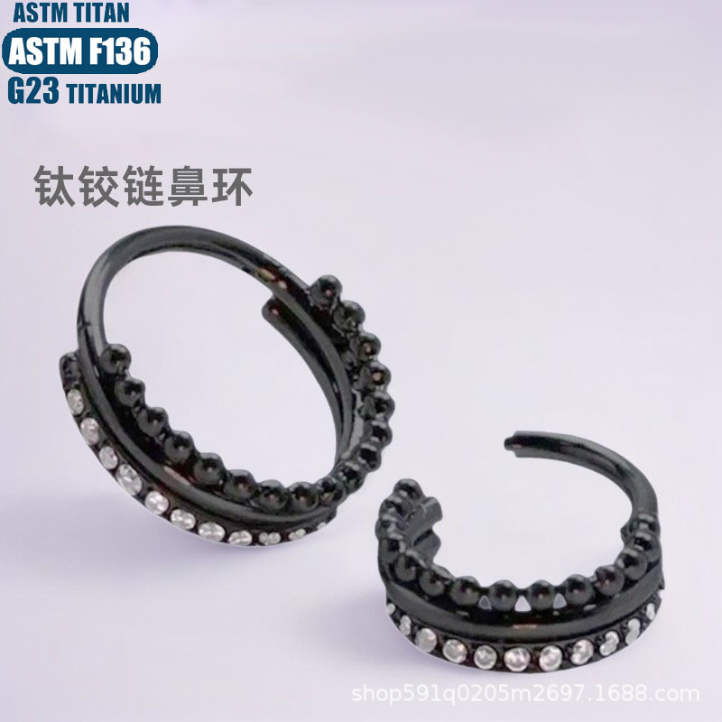 Pointed labret stud close-up product detail