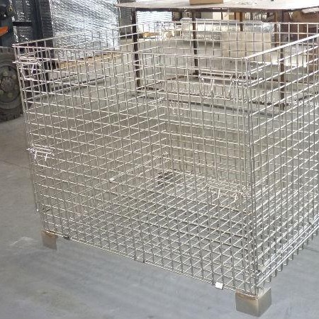 厂家供应仓库笼不锈钢仓库笼物流台车多功能物流车周转小车定 制