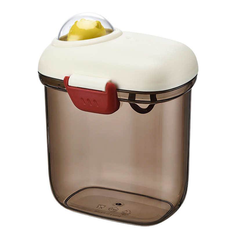 Tanque de sellado, lata de leche en polvo, caja de almacenamiento de café, bocadillos, cocina de plástico, harina doméstica, lata de almacenamiento de alimentos portátil