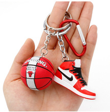aj鞋模鑰匙扣nba籃球科比包包掛件迷你籃球鞋飾品創意個性禮物