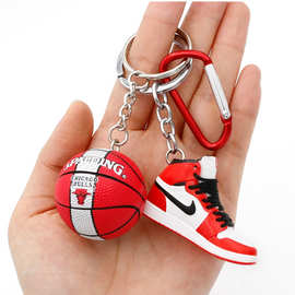 aj鞋模钥匙扣nba篮球科比包包挂件迷你篮球鞋饰品创意个性礼物