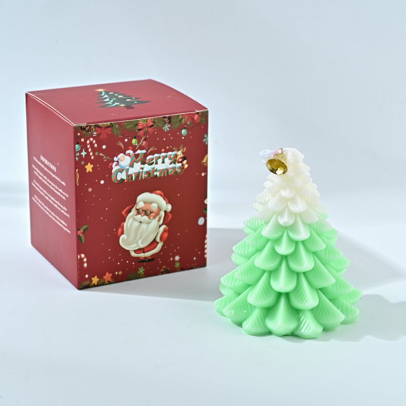クリスマスツリーアロマキャンドルクリエイティブギフトボックスクリスマスギフト家の装飾装飾品お土産クロスボーダーアロマキャンドル|undefined