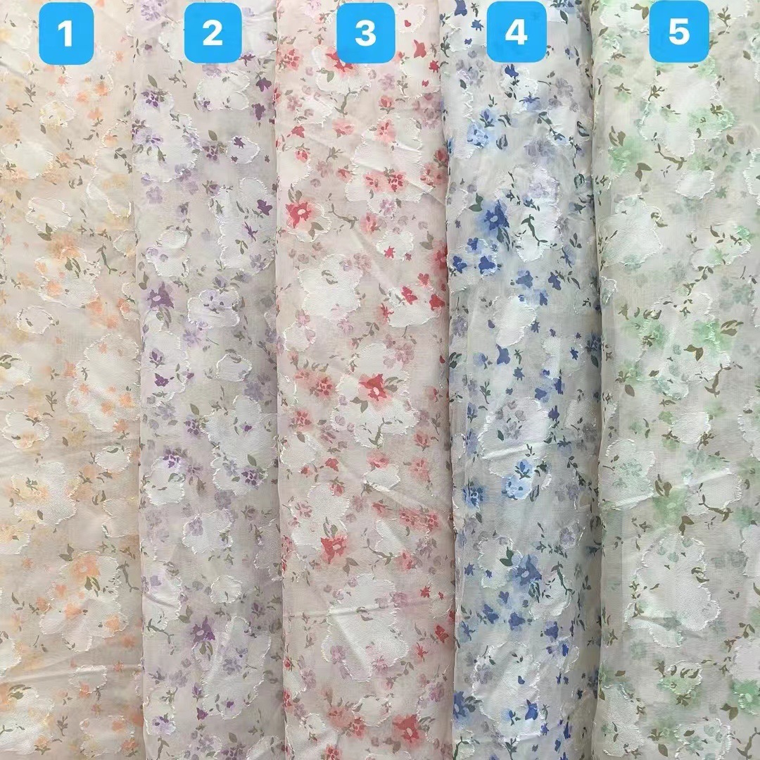 春夏热卖款~柔软丝滑无弹雪纺剪花小碎花印花 清新时尚裙装等面料
