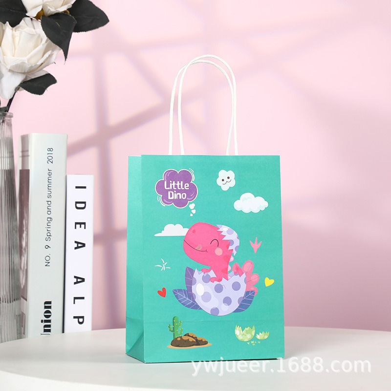 Bolsas de regalo de cumpleaños, bolsas de cartón cartón, bolsas de embalaje para llevar, bolsas de embalaje de regalo de fiesta para niños, bolsas de mano