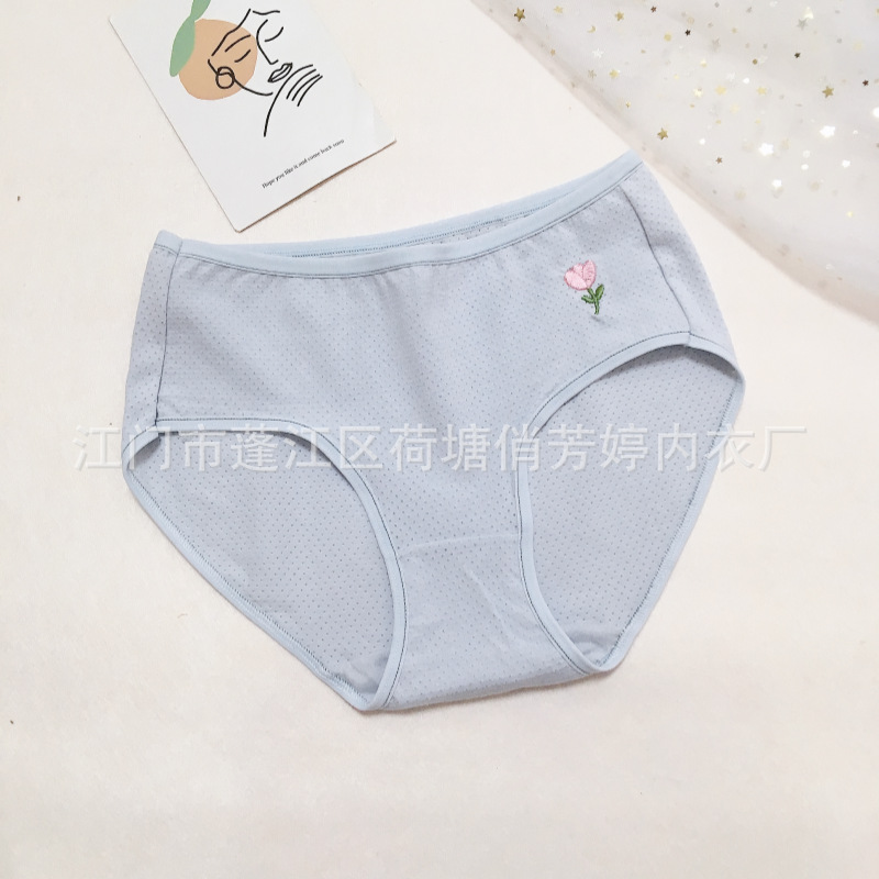 Linda caricatura, leche japonesa, linda chica, ropa interior, algodón, transpirable, cintura media, cadera, calzoncillos para estudiantes al por mayor