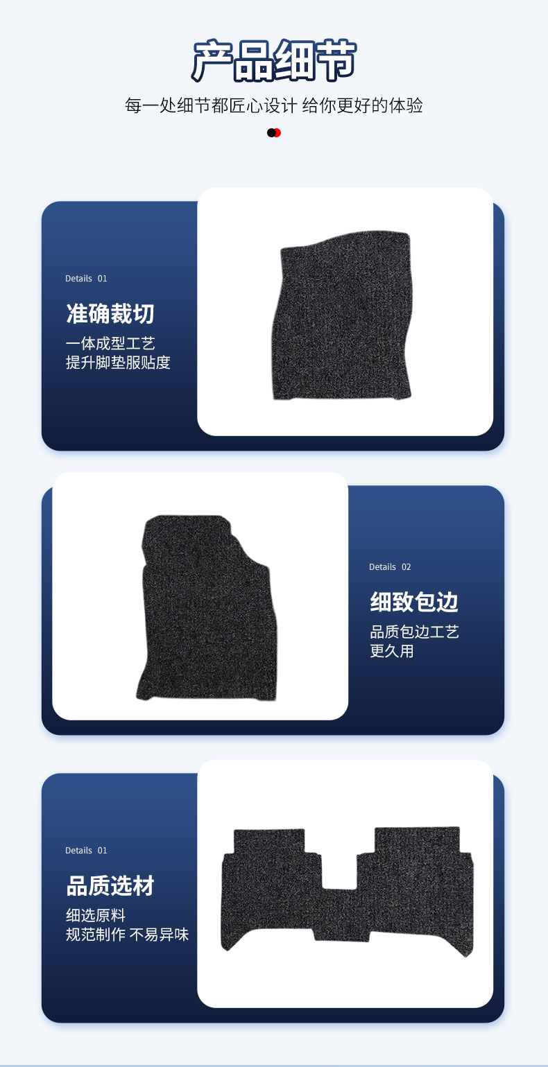 Suitable for Saic Volkswagen Passat-11-17 Style Nylon Car Floor Mats Factory Ready Driving Floor Mats